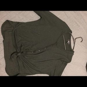 Long sleeve sweater blouse